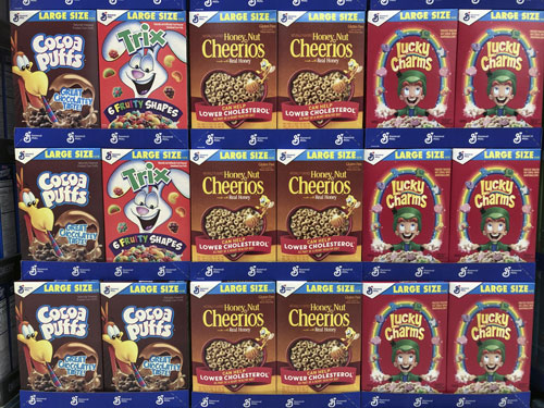 General Mills Cereal Selection